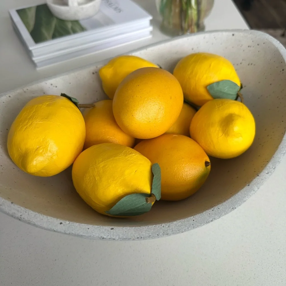 Fake Artificial Yellow Lemons